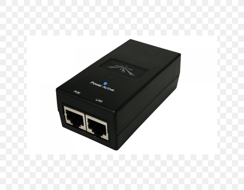 Ubiquiti POE Injector Power Over Ethernet Ubiquiti Networks Computer Network Adapter, PNG, 640x640px, Power Over Ethernet, Adapter, Cable, Computer Network, Electronic Device Download Free