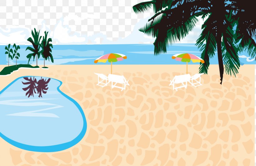 Beach Drawing Cartoon, PNG, 1059x687px, Beach, Animation, Area, Auringonvarjo, Brand Download Free