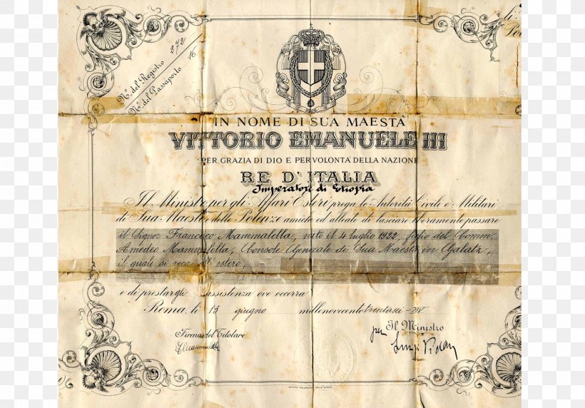 Italy Passport Italian Fascism Travel Document, PNG, 1517x1060px, Italy, Author, Benito Mussolini, Fascism, Foreign Minister Download Free