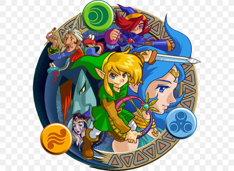 Oracle Of Seasons And Oracle Of Ages The Legend Of Zelda: Oracle Of Ages The Legend Of Zelda: Ocarina Of Time The Legend Of Zelda: Majora's Mask, PNG, 590x600px, Watercolor, Cartoon, Flower, Frame, Heart Download Free
