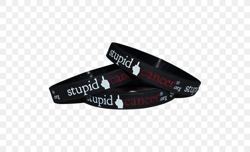 Wristband Middle Finger Stupid Cancer, PNG, 500x500px, Wristband, Belt, Bracelet, Cancer, Fashion Accessory Download Free