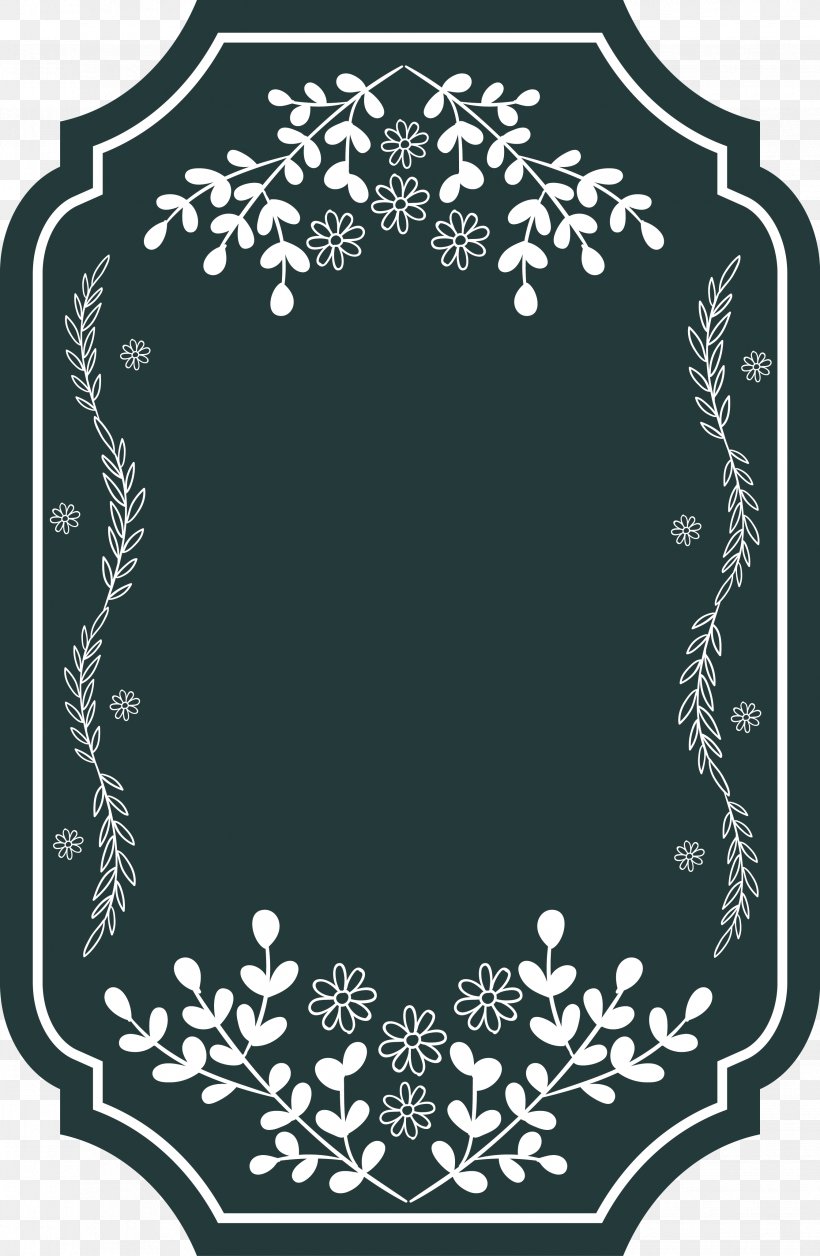 Retro Borders Simple, PNG, 2678x4105px, Black And White, Architecture, Black, Designer, Green Download Free