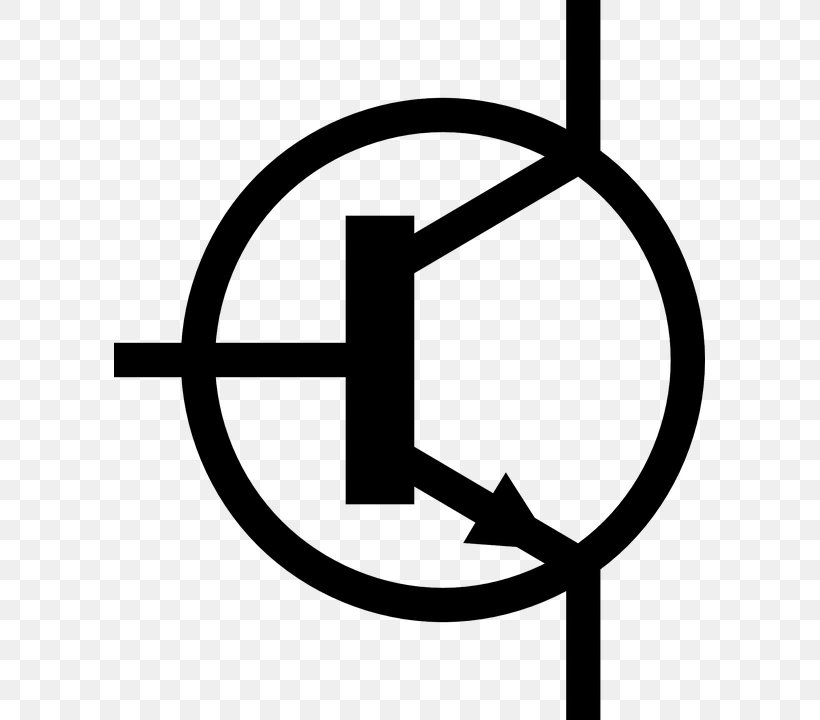 Transistor Electronic Symbol NPN Electronics Clip Art, PNG, 591x720px, Transistor, Area, Artwork, Bipolar Junction Transistor, Black And White Download Free