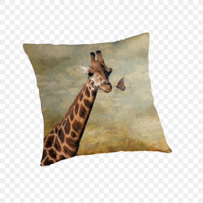 Giraffe Throw Pillows Cushion Terrestrial Animal, PNG, 875x875px, Giraffe, Animal, Cushion, Giraffidae, Mammal Download Free