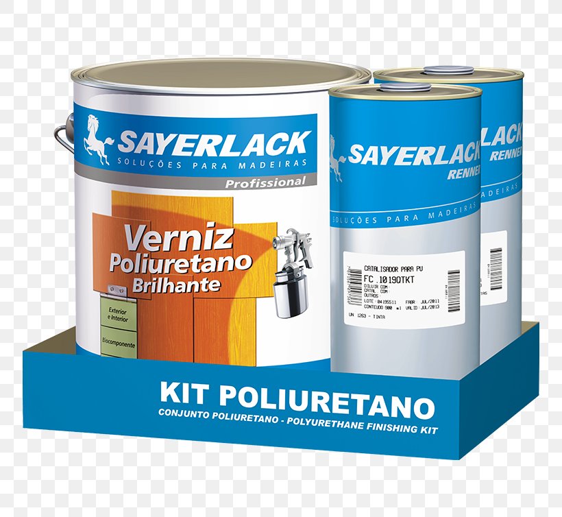 Varnish Verniz Poliulack Sayerlack Brilhante Sayerlack Kit Verniz Poliuretano Brilhante 4,5 Litros Polyurethane Paint, PNG, 754x754px, Varnish, Lacquer, Material, Paint, Paint Thinner Download Free