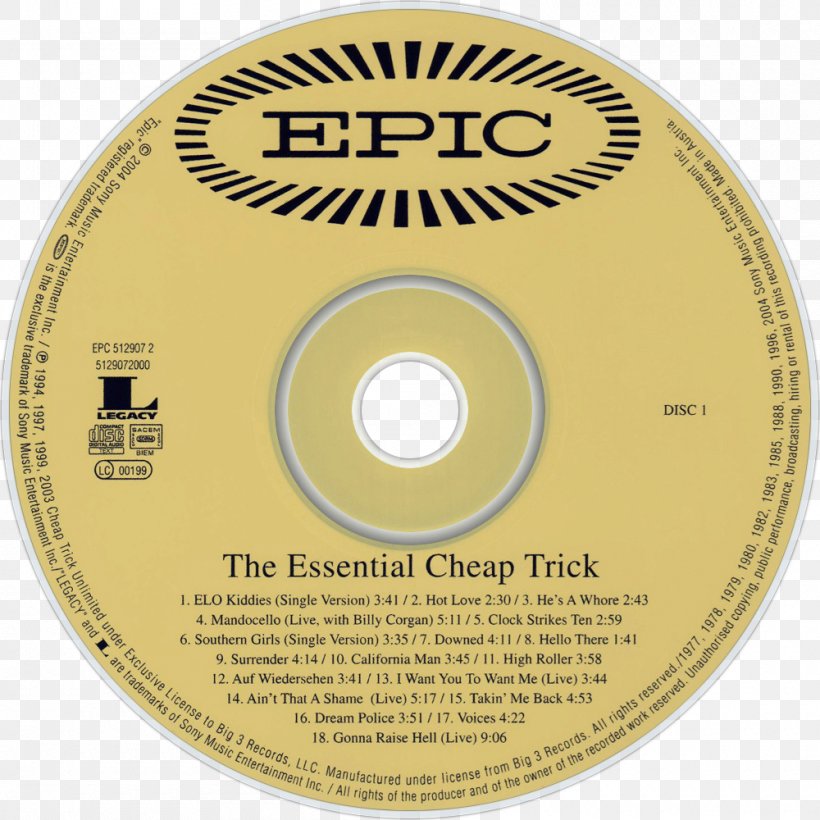 Epic Records I Just Wanna Live Baby I Love U! Good Charlotte Compact Disc, PNG, 1000x1000px, 7th Heaven, Epic Records, Brand, Cd Single, Compact Disc Download Free