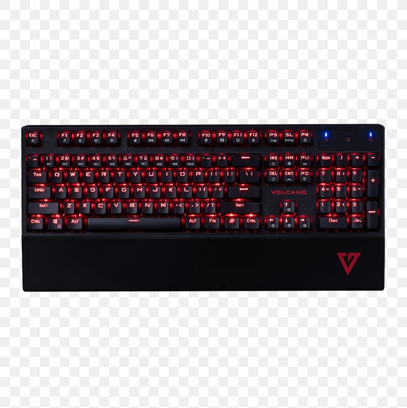 Computer Keyboard MODECOM Volcano Gamer Mechanical Gaming Keyboard Black MODECOM ModeCom Volcano Hammer US Gaming Keypad, PNG, 800x823px, Computer Keyboard, Computer, Computer Component, Display Device, Electronic Device Download Free
