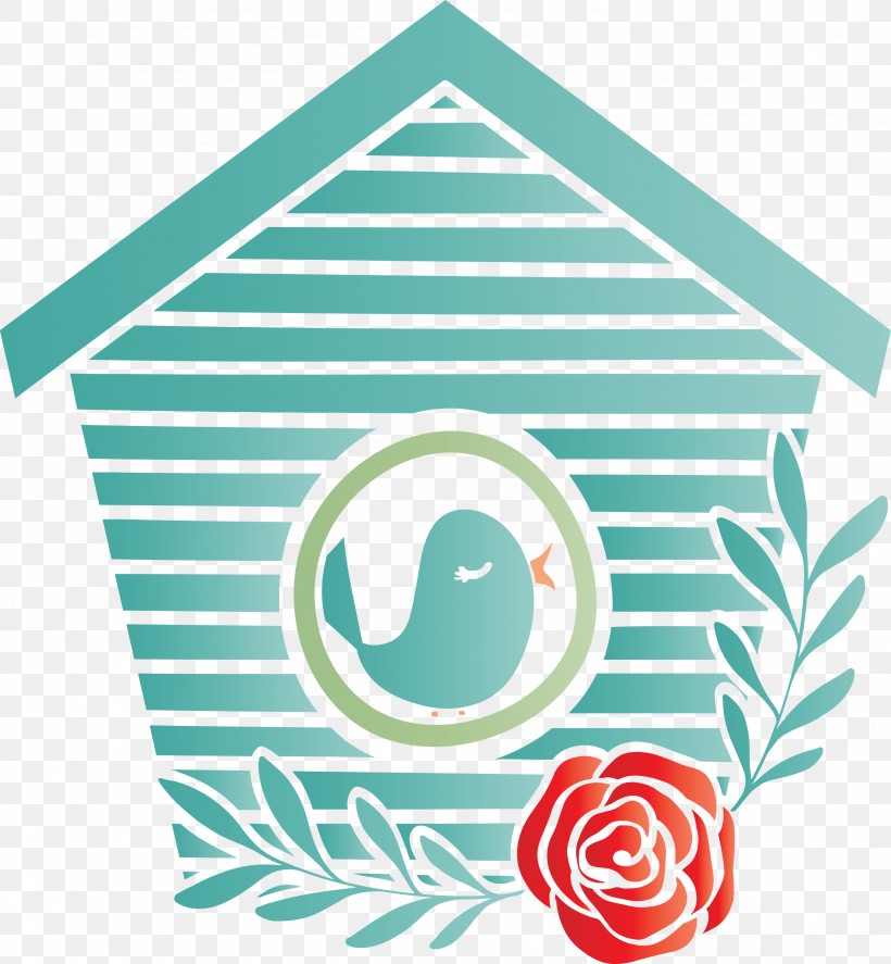 Turquoise Aqua Teal Turquoise, PNG, 2771x3000px, Cute Cartoon Bird, Aqua, Bird House, Teal, Turquoise Download Free