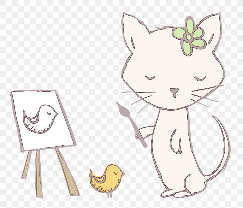 Cat Kitten Whiskers Line Art Paw, PNG, 2500x2147px, Cartoon Cat, Art, Cat, Creativity, Kitten Download Free