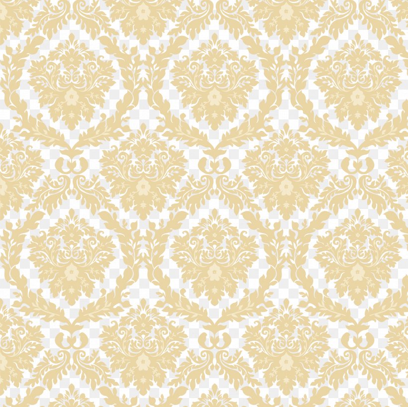 Gold Pattern, PNG, 2379x2375px, Gold, Gratis, Lace, Motif, Textile Download Free