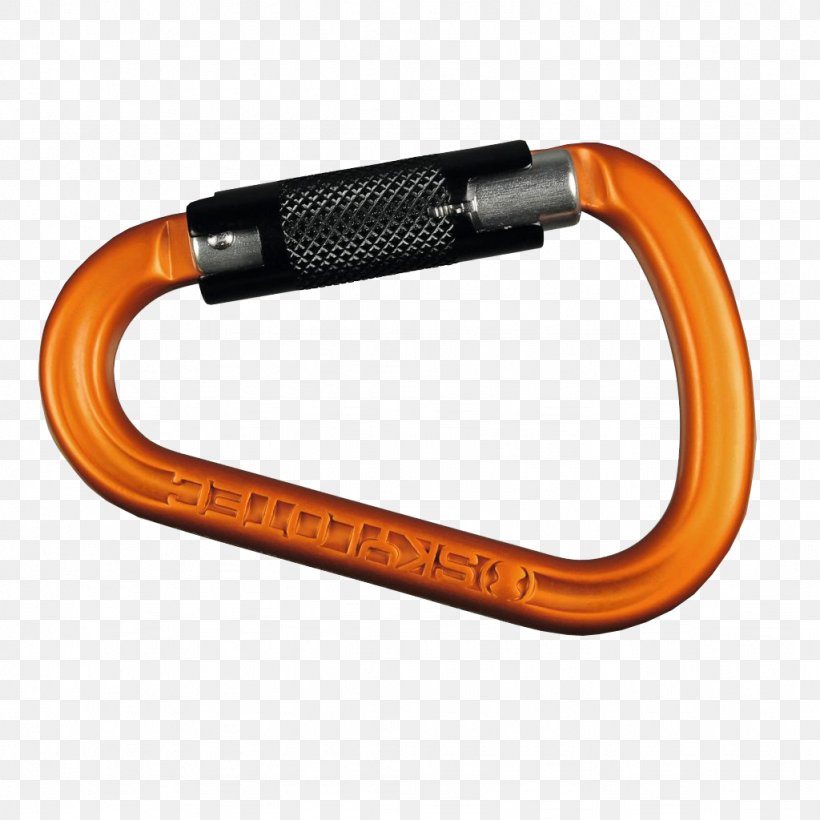 Carabiner, PNG, 1024x1024px, Carabiner, Hardware, Orange, Rock Climbing Equipment, Sports Equipment Download Free