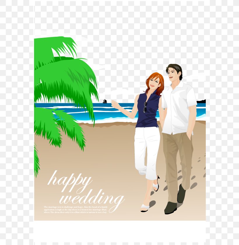 Euclidean Vector Romance Significant Other Illustration, PNG, 592x840px, Romance, Beach, Brand, Conversation, Couple Download Free