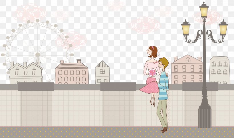 Significant Other Couple Illustration, PNG, 2104x1239px, Significant Other, Boyfriend, Cartoon, Couple, Falling In Love Download Free