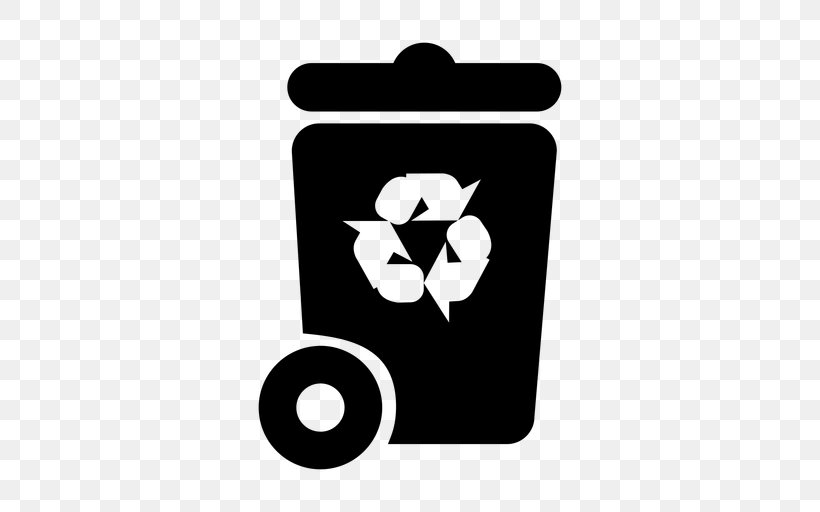 Recycling Symbol Waste, PNG, 512x512px, Recycling, Black, Black And White, Brand, Logo Download Free