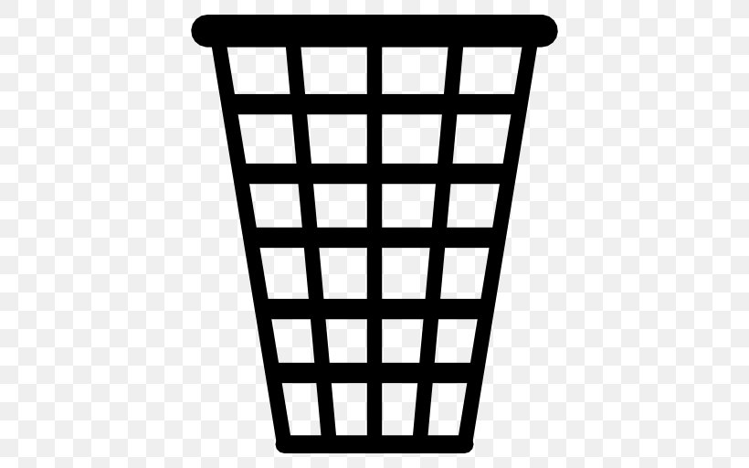 Rubbish Bins & Waste Paper Baskets Recycling, PNG, 512x512px, Rubbish Bins Waste Paper Baskets, Basket, Black And White, Plastic, Rectangle Download Free