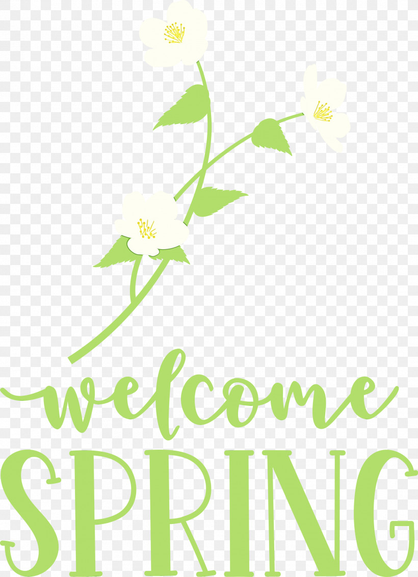 Floral Design, PNG, 2172x3000px, Welcome Spring, Cut Flowers, Floral Design, Flower, Green Download Free
