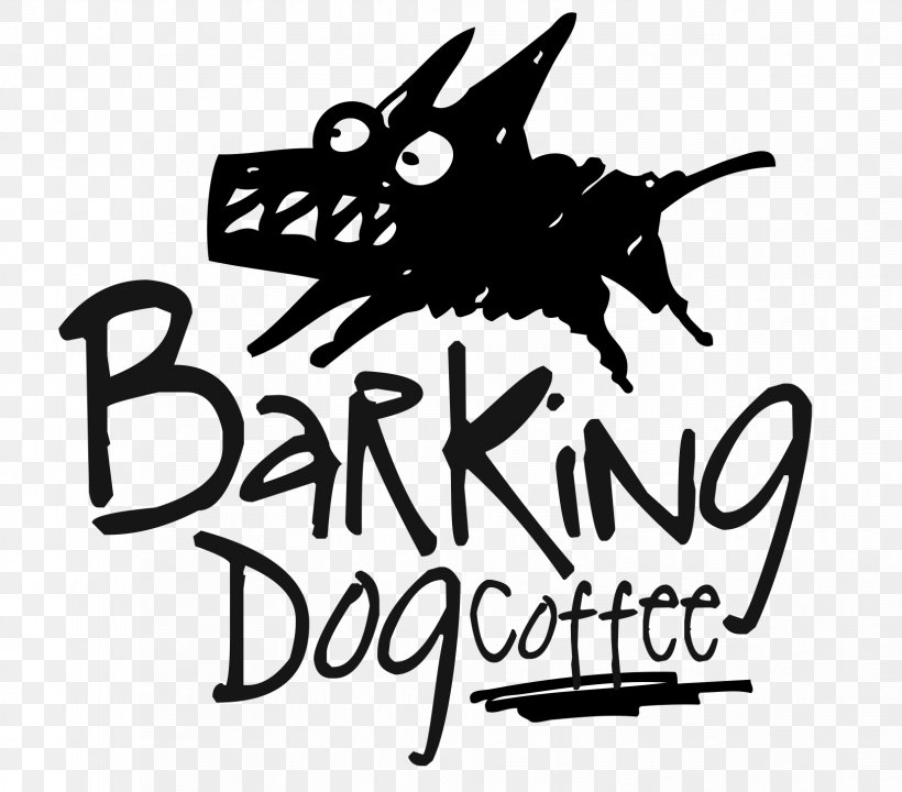 Logo Dog Clip Art Font Coffee, PNG, 1656x1455px, Logo, Art, Bark, Blackandwhite, Brand Download Free