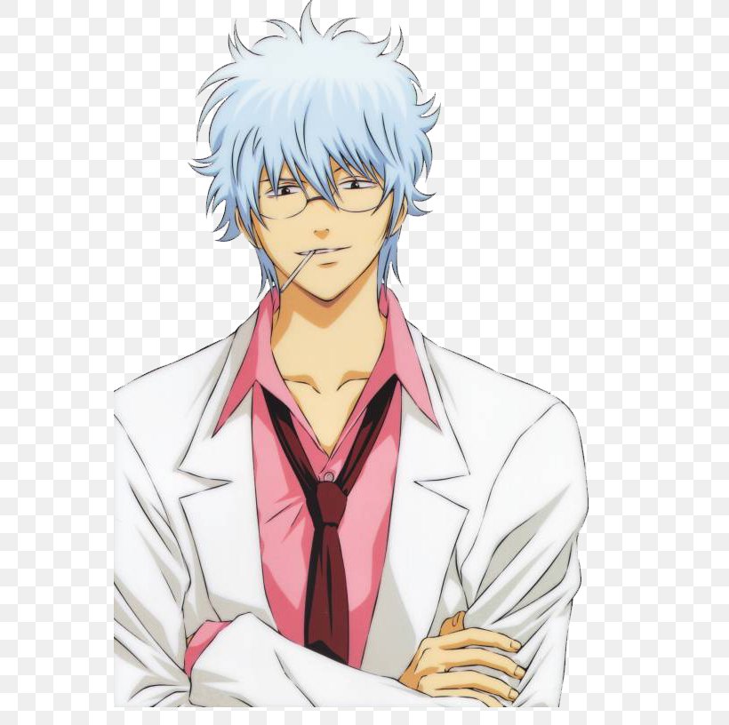 Gintoki Sakata Okita Sougo Gin Tama Kagura Kotaro Katsura, PNG, 576x816px, Watercolor, Cartoon, Flower, Frame, Heart Download Free