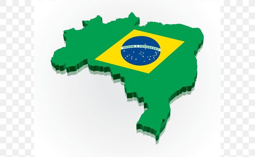 Flag Of Brazil Map Clip Art, PNG, 601x505px, Brazil, Drawing, Flag Of Brazil, Green, Map Download Free