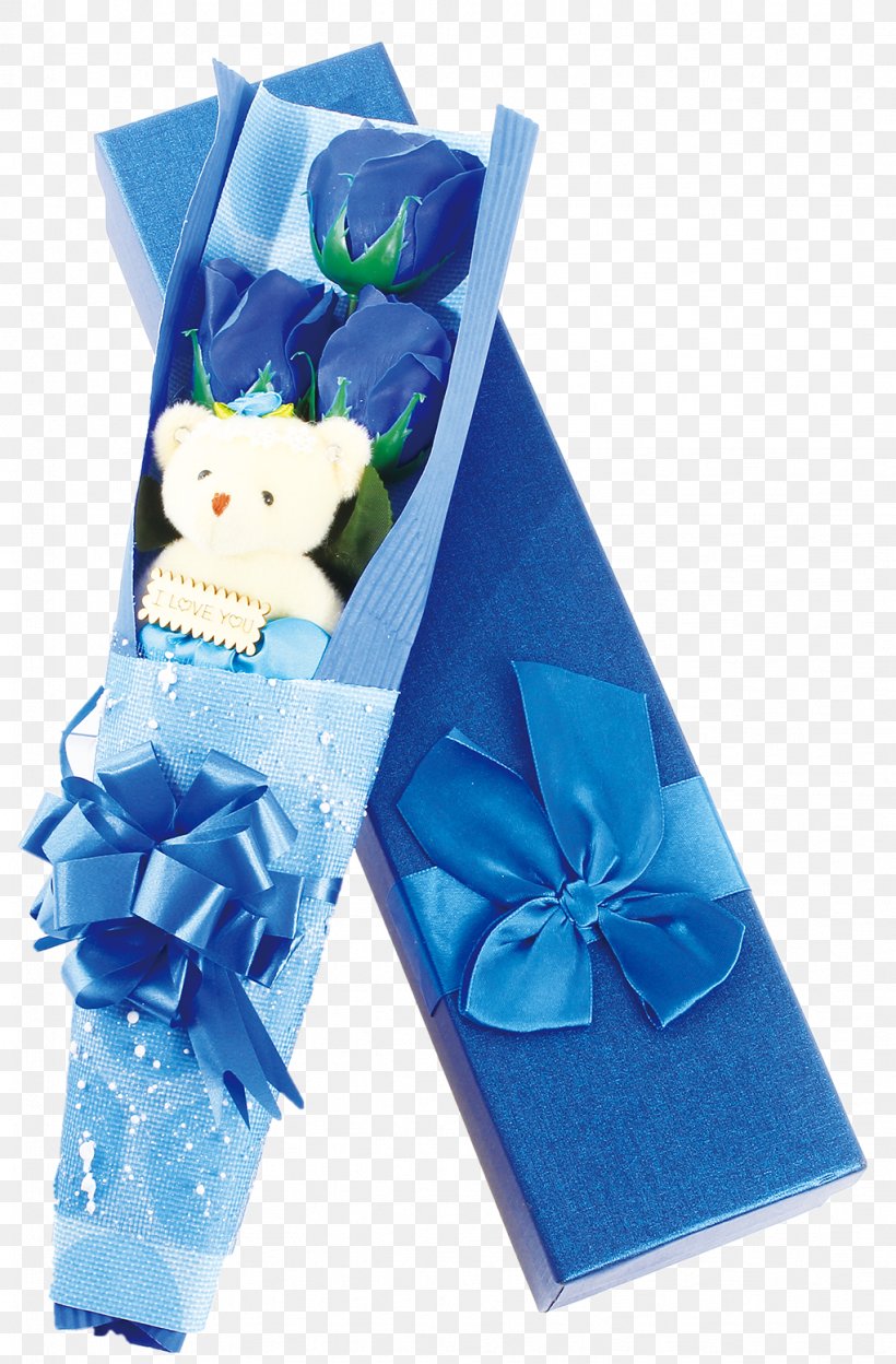 Gift Nosegay Blue Rose, PNG, 1021x1555px, Gift, Blue, Blue Rose, Designer, Flower Download Free