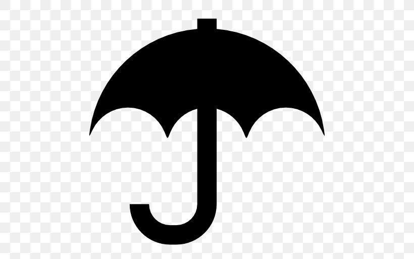 Umbrella Silhouette Clip Art, PNG, 512x512px, Umbrella, Black, Black And White, Brand, Monochrome Download Free