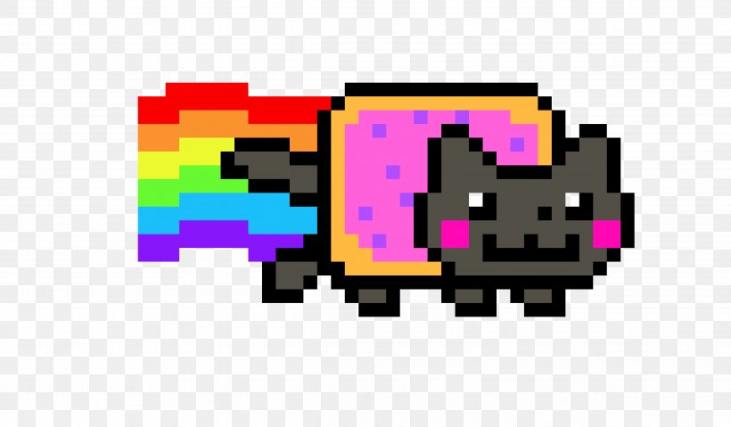 YouTube Nyan Cat Pixel Art Drawing, PNG, 4770x2790px, Youtube, Art, Brand, Cat, Drawing Download Free