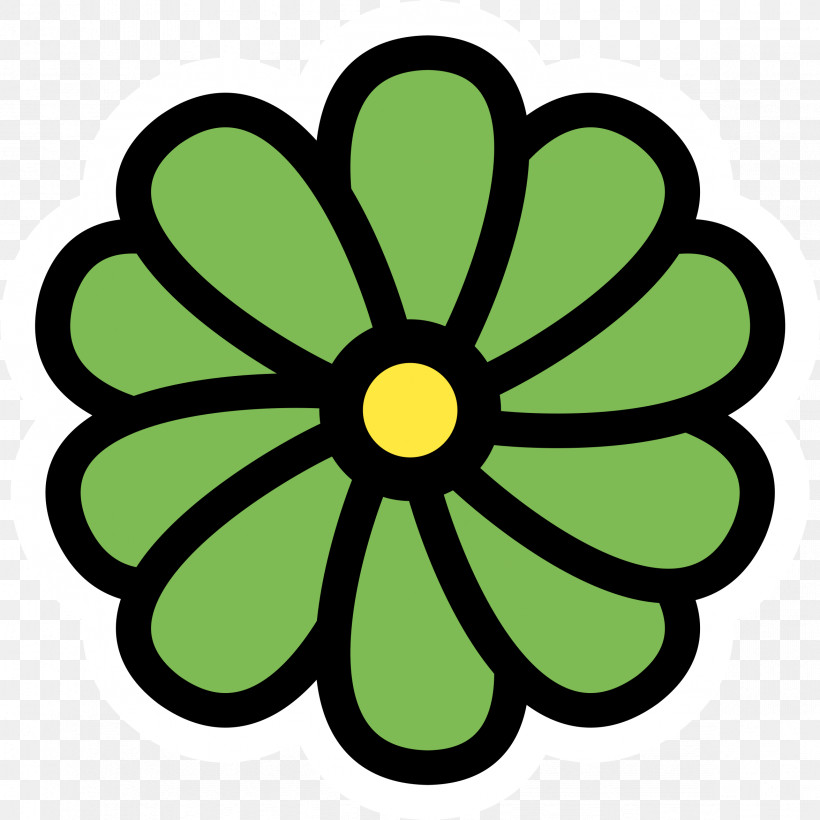 Green Yellow Petal Symbol Plant, PNG, 2351x2351px, Green, Circle, Flower, Petal, Plant Download Free