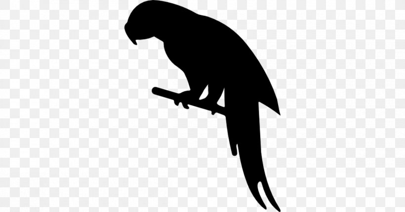 Parrot Bird Silhouette Animal, PNG, 1200x630px, Parrot, Animal, Beak, Bird, Black Download Free
