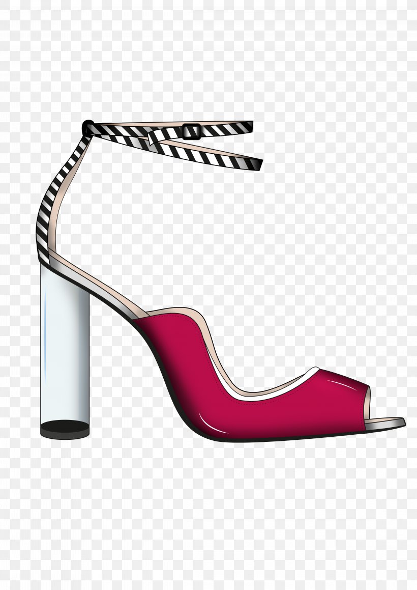 Product Design Heel Sandal Shoe, PNG, 4575x6471px, Watercolor, Cartoon, Flower, Frame, Heart Download Free