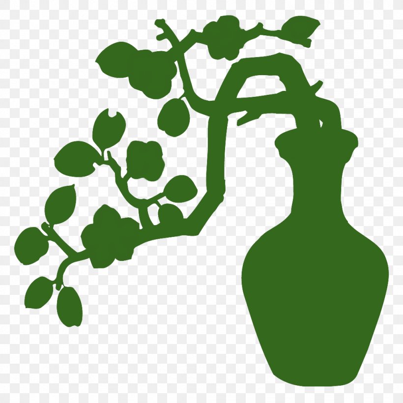 Silhouette Vase Clip Art, PNG, 1024x1024px, Silhouette, Cartoon, Flower Bouquet, Grass, Green Download Free
