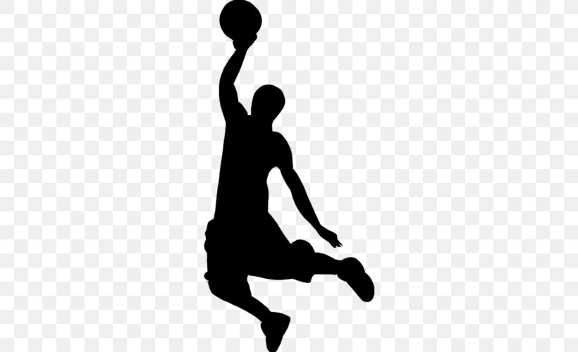 Basketball Player Sport Clip Art, PNG, 500x500px, Basketball, Arm, Ball, Basketball Player, Black Download Free