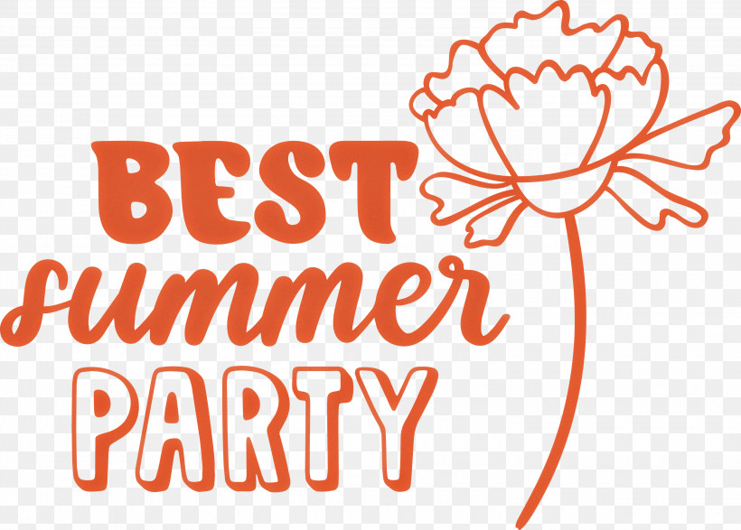 Best Summer Party Summer, PNG, 3000x2148px, Summer, Flower, Geometry, Line, Logo Download Free