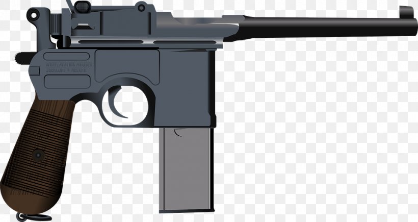 First World War Mauser C96 Semi-automatic Pistol Firearm, PNG, 960x510px, Watercolor, Cartoon, Flower, Frame, Heart Download Free