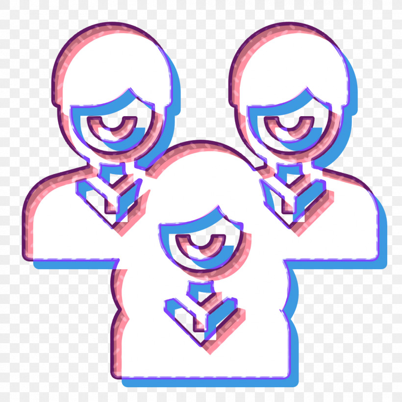 Management Icon Team Icon, PNG, 1090x1090px, Management Icon, Emoticon, Line Art, Pink, Smile Download Free