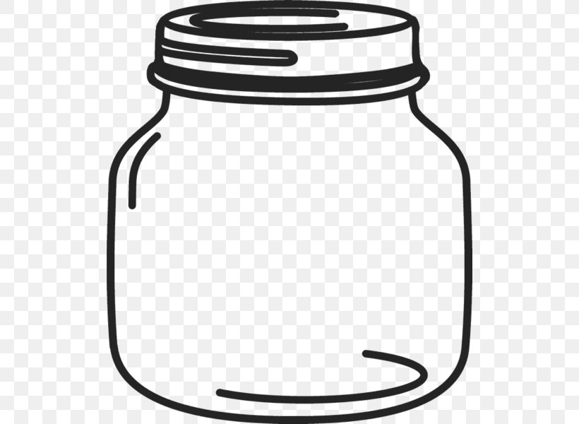Mason Jar Drawing Paint Clip Art, PNG, 518x600px, Mason Jar, Ball Corporation, Biscuit Jars, Black And White, Cookware And Bakeware Download Free