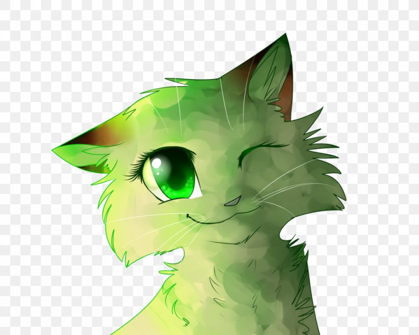 Whiskers Cat Green Cartoon, PNG, 1000x800px, Watercolor, Cartoon, Flower, Frame, Heart Download Free