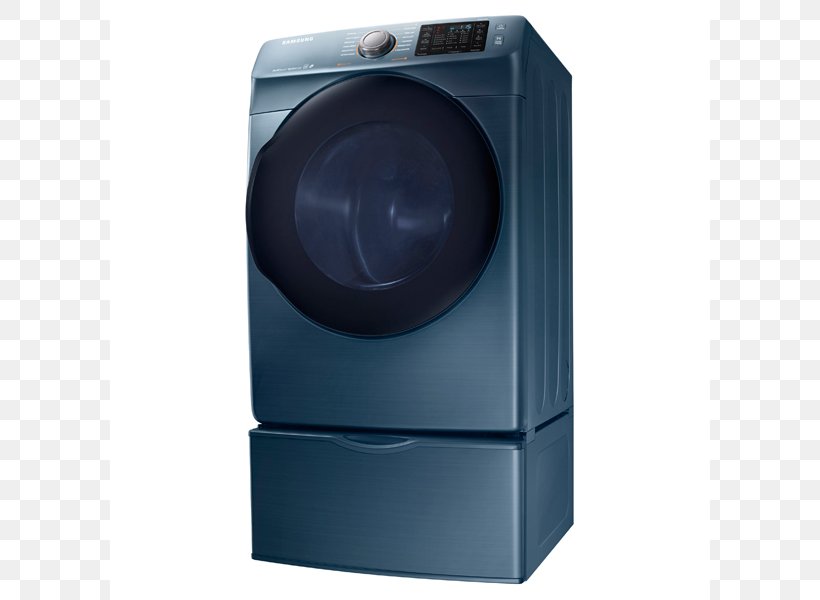 Clothes Dryer Washing Machines Laundry Home Appliance Samsung DV45K6200E, PNG, 800x600px, Clothes Dryer, Cubic Foot, Electricity, Haier Hwt10mw1, Hardware Download Free