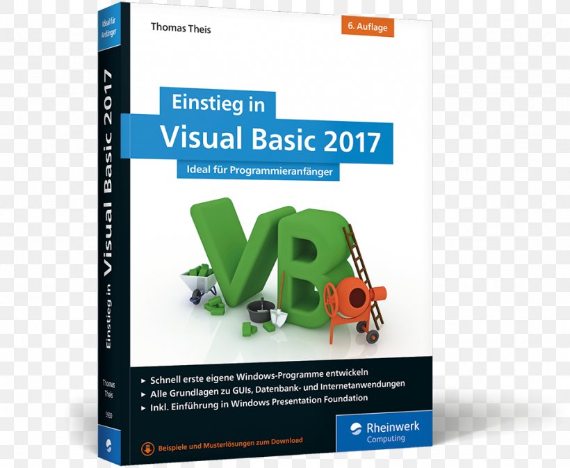 Einstieg In Visual Basic 2008 Einstieg In Visual Basic 2012 Book Rheinwerk Verlag, PNG, 974x800px, Visual Basic, Book, Computer Programming, Microsoft Visual Studio, Multimedia Download Free
