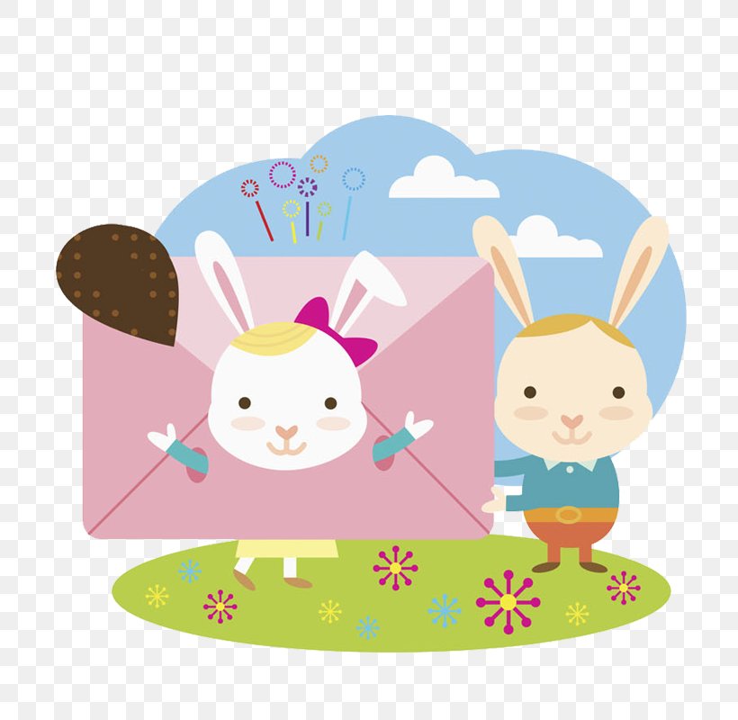 Envelope Clip Art, PNG, 800x800px, Envelope, Baby Toys, Easter, Easter Bunny, Fictional Character Download Free