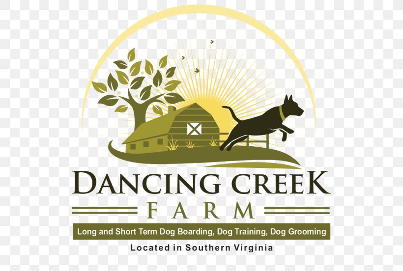 Logo Dancing Creek Farm Family Farm Dog, PNG, 608x552px, Logo, Animal, Brand, Dog, Family Download Free