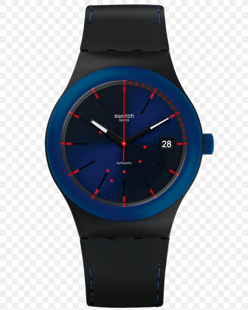 Swatch Clock Mechanical Watch Automatic Watch, PNG, 602x1024px, Watch, Analog Watch, Automatic Watch, Blue, Brand Download Free