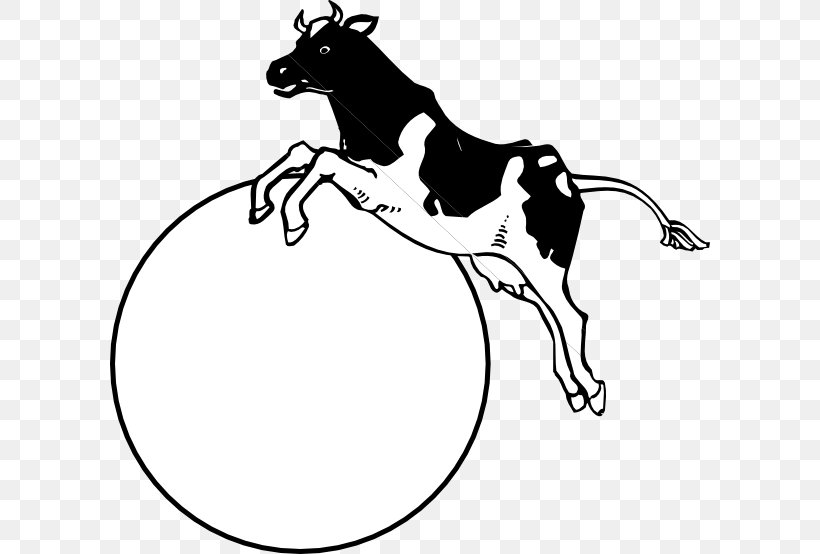 Cattle Moon Clip Art, PNG, 600x554px, Cattle, Artwork, Black, Black And White, Bridle Download Free