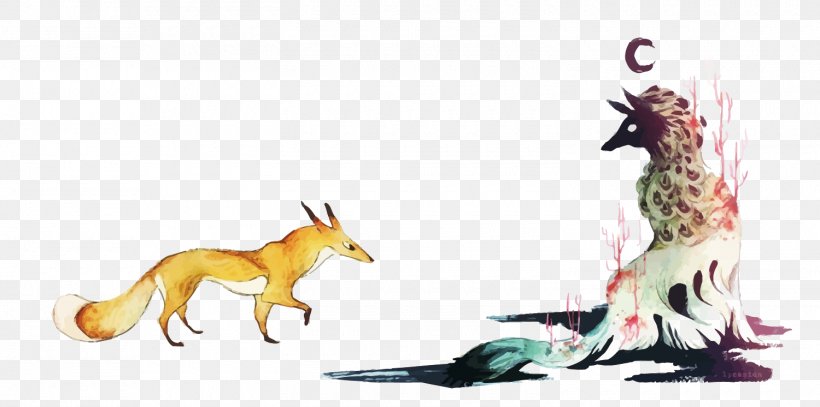 Fox Fauna Pet Illustration, PNG, 1500x746px, Fox, Carnivoran, Character, Dog Like Mammal, Fauna Download Free