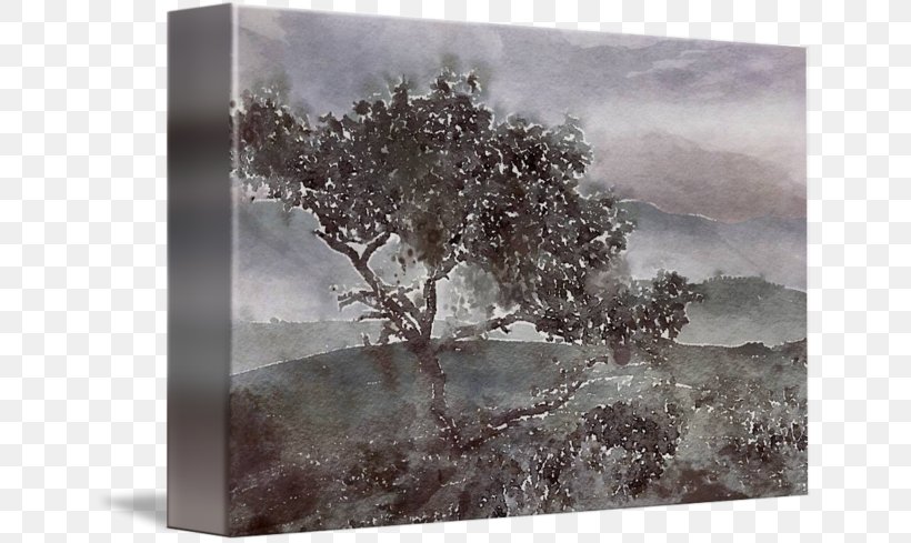 Mountain View Painting Wall Decal Tree Wood, PNG, 650x489px, Mountain View, Landscape, Mist, Painting, Sky Download Free