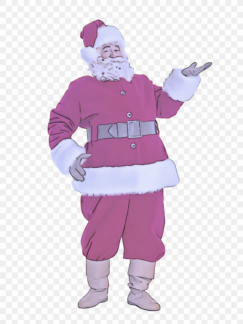 Santa Claus, PNG, 1732x2312px, Santa Claus, Animation, Costume, Magenta, Mascot Download Free