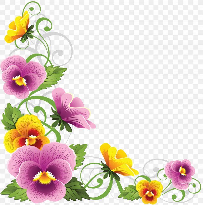 Border Flowers Stock Photography Clip Art, PNG, 5737x5790px, Border Flowers, Annual Plant, Cut Flowers, Floral Design, Floristry Download Free