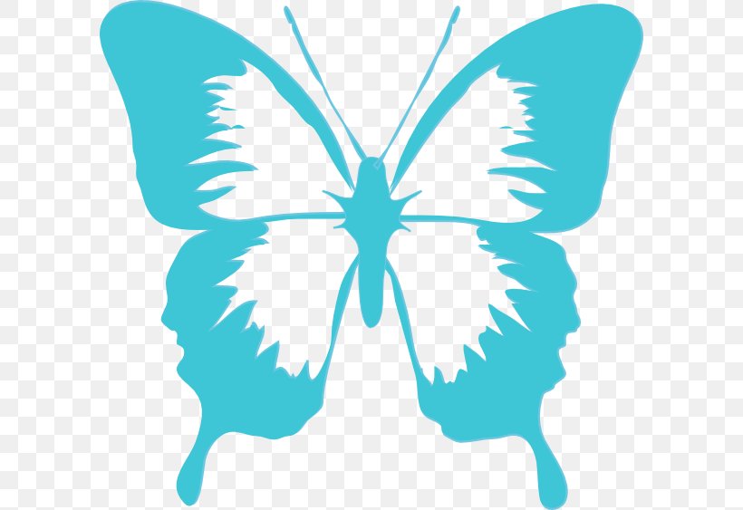 Butterfly Black And White Clip Art, PNG, 600x563px, Butterfly, Aqua, Black, Black And White, Free Content Download Free