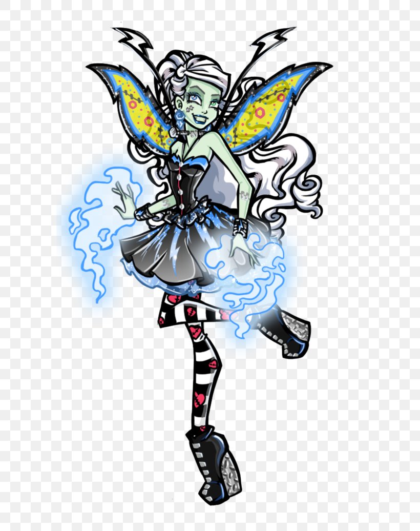 Fairy Monster High Frankie Stein Doll Ever After High, PNG, 600x1036px, Fairy, Art, Costume, Costume Design, Doll Download Free