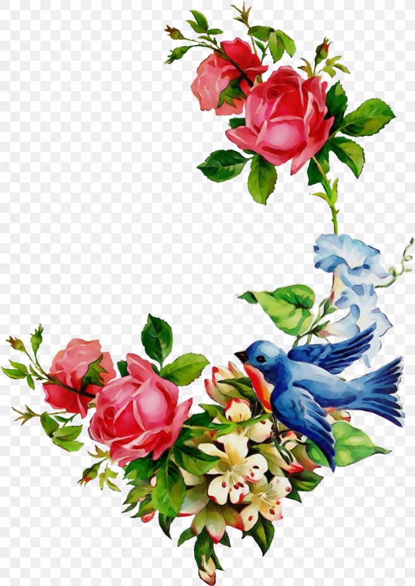 Garden Roses, PNG, 882x1244px, Watercolor, Bouquet, Cut Flowers, Flower, Flowering Plant Download Free