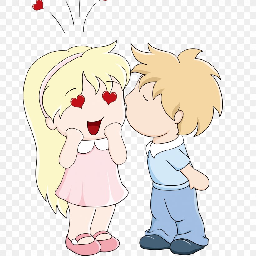 Cheek Kissing Cartoon Child, PNG, 1200x1200px, Watercolor, Cartoon, Flower, Frame, Heart Download Free
